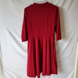 cute dark red dresses